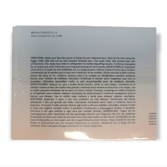 Grace and Stella This Rose Ain't Thorny Rose Roller Rose Quartz Facial Massager - Picture 7 of 9